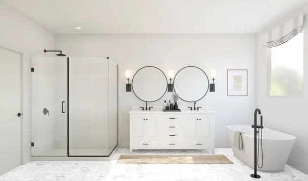 Tucson Primary Bath Tub Farmhouse Palette 5 Level 1 European Farmhouse