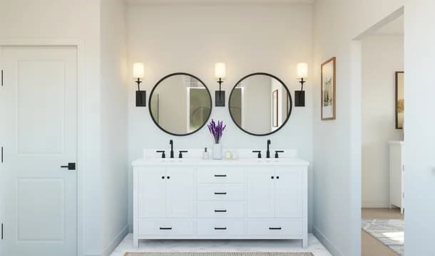 Barcelona Primary Bath Farmhouse Palette 5 Level 1 European Farmhouse