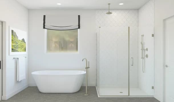 Barcelona Primary Bath Plus Tub Classic Palette 3 Level 1 Restoration Classic