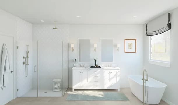 Stirling Primary Bath Plus tub Classic Palette 5 Level 1 Restoration Classic