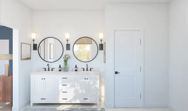 Oakwood at New Hampstead Knoxville Primary Bath Farmhouse Palette 2 Level 1 Fresh Farmhouse