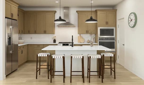 Oakwood at New Hampstead Boise Kitchen Farmhouse Palette 2 Level 1 Coastal Farmhouse