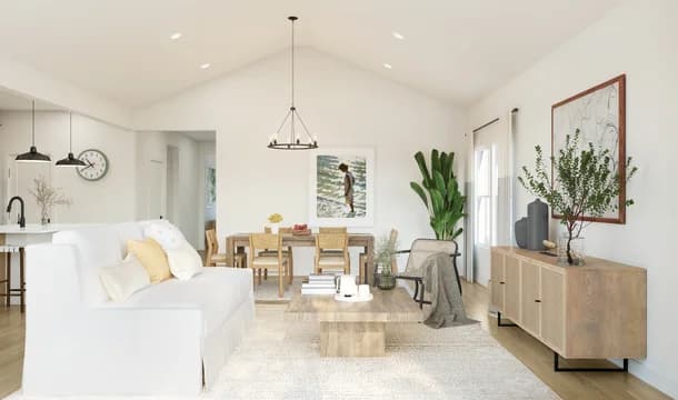 Oakwood at New Hampstead Boise Great Room Farmhouse Palette 2 Level 1 Coastal Farmhouse