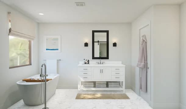 Hampton Primary Bath Tub Loft Palette 5 Level 1 Coastal Loft