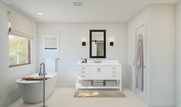 Hampton Primary Bath Tub Loft Palette 6 Level 1 Coastal Loft