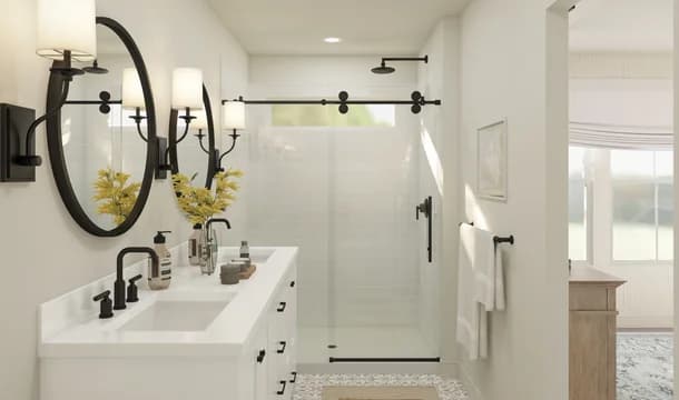 Cape May Primary Bath Farmhouse Palette 3 Level 1 Traditional Farmhouse