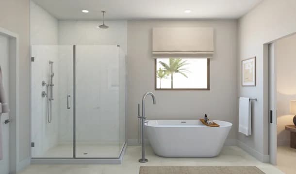 Arosa Primary Bath Plus Tub Loft Palette 1 Level 1 Coastal Loft