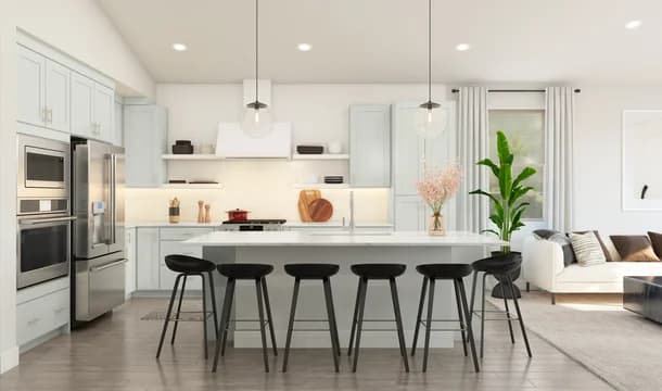 Chalet at Legacy Place Cork Kitchen Loft Palette 6 Level 1 Black and White Loft