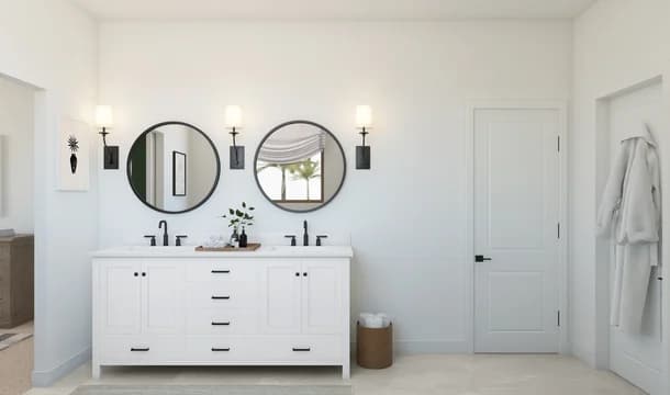 Chalet at Legacy Place Arosa Primary Bath Farmhouse Palette 4 Level 1 Industrial Farmhouse