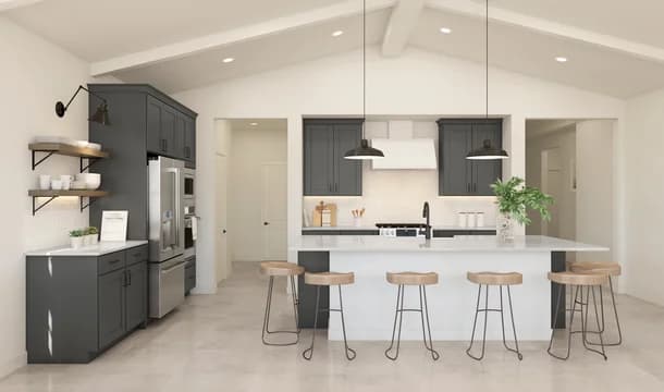 Chalet at Legacy Place Arosa Kitchen Farmhouse Palette 4 Level 1 Industrial Farmhouse