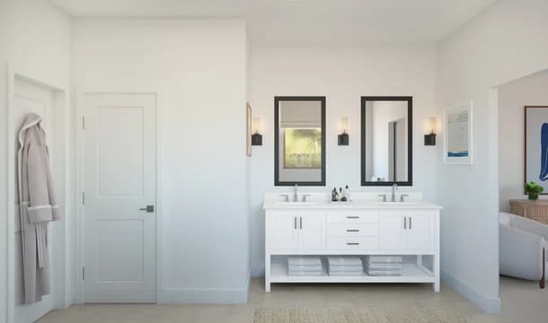 Chalet at Legacy Place Brasov Primary Bath Loft Palette 2 Level 1 Coastal Loft