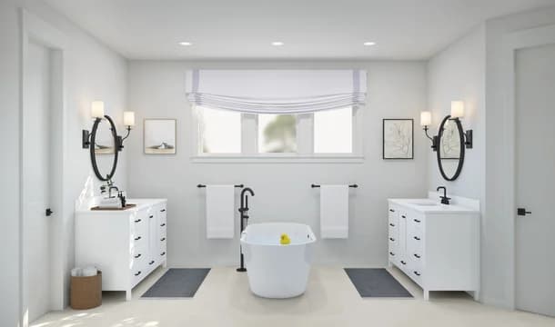 Occoquan Overlook Richmond Primary Bath Tub Farmhouse Palette 6 Level 3 Industrial Farmhouse