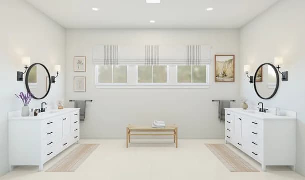 Carson Primary Bath Farmhouse Palette 6 Level 2 European Farmhouse