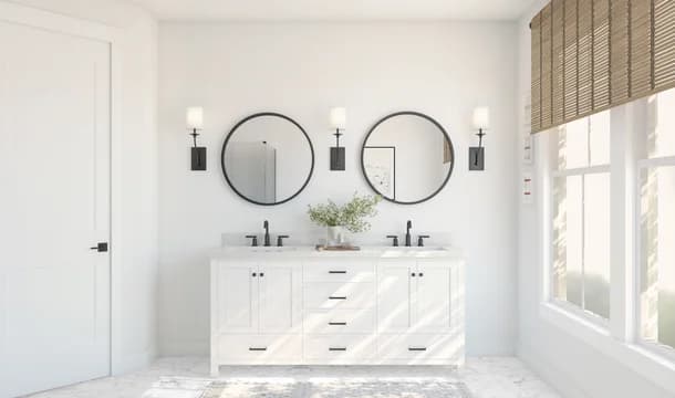 Bar Harbor Primary Bath Farmhouse Palette 5 Level 3 Coastal Farmhouse