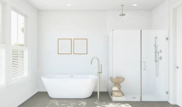 Bar Harbor Primary Bath Plus Tub Classic Palette 3 Level 3 Coastal Classic