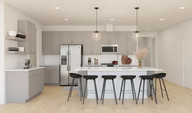 Adriatic Kitchen Loft Palette 1 Aspire Black and White Loft