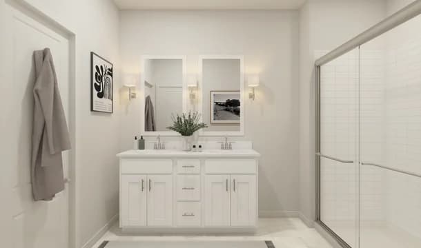 Adriatic Primary Bath Loft Palette 1 Aspire Black and White Loft