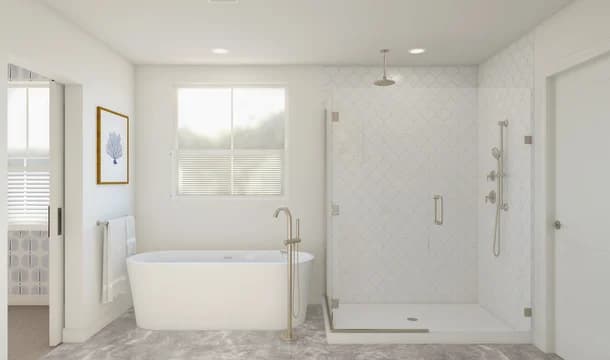Macon II Primary Bath Plus Tub Classic Palette 3 Level 1 Coastal Classic