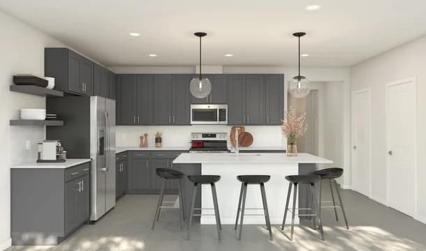 Ocala Kitchen Loft Palette 4 Ascend Black and White Loft