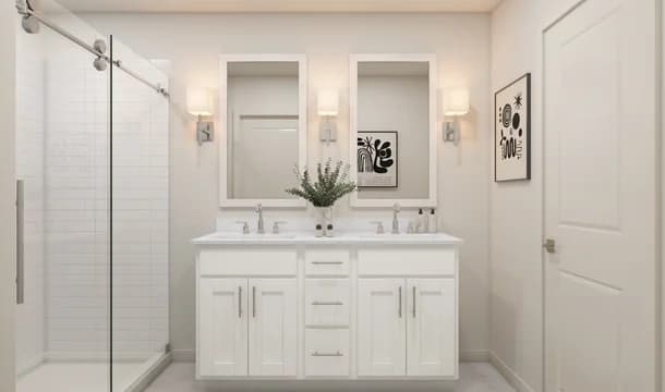 Ocala Primary Bath Loft Palette 2 Ascend Black and White Loft