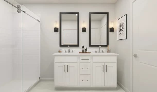 Aspire at Canter Creek Townhomes Celina Primary Bath Loft Palette 1 Ascend Neutral Loft