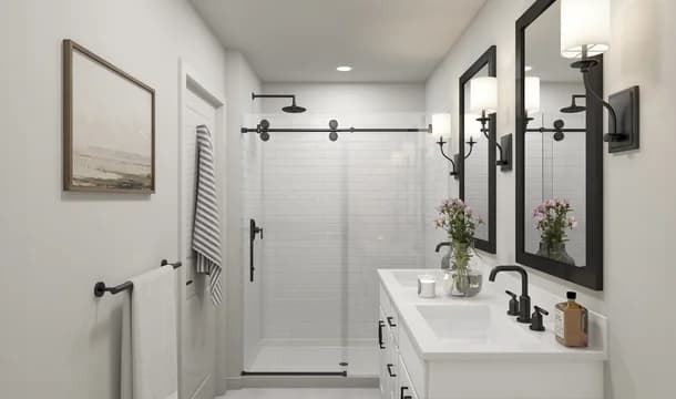 Aspire at Canter Creek Townhomes Ocala Primary Bath Farmhouse Palette 2 Ascend Fresh Farmhouse
