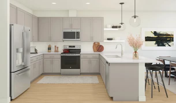 Finlay Kitchen Loft Palette 3 Aspire Black and White Loft