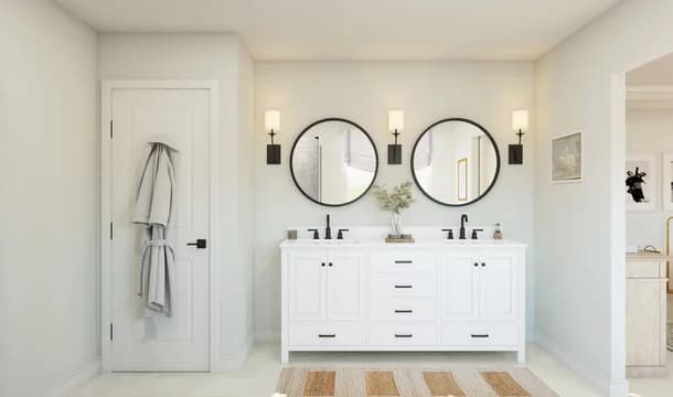 Woodfield Baltic Primary Bath Farmhouse Palette 1 Level 1 Traditional Farmhouse