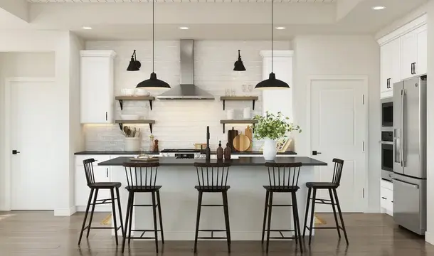 Four Seasons at the Lakes of Cane Bay Bernstein Kitchen Farmhouse Palette 3 Level