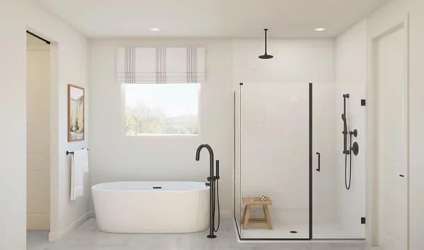 Stirling Primary Bath Plus Tub Farmhouse Palette 2 Level 1 European Farmhouse
