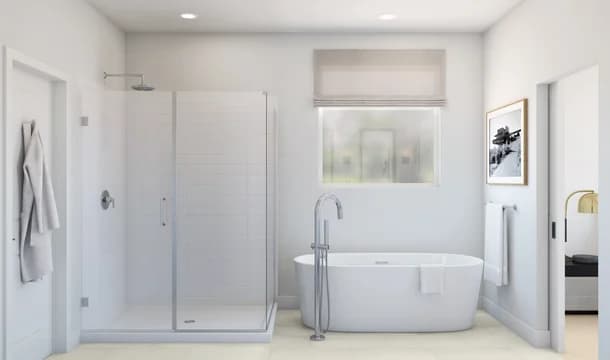 Chaparral Ranch Aberdeen Primary Bath Tub Loft Palette 1 Level 1 Black and White Loft