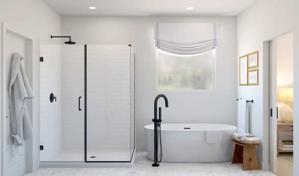 Chaparral Ranch Aberdeen SoCal_Dakota at Chaparral Ranch_Aberdeen_Spec 1_Farmhouse Traditional 5_Primary Bath 2 Farmhouse Palette 5 Level 1 Traditional Farmhouse