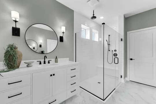 Four Seasons at Lakes of Cane Bay Jenkins II Primary bathroom Farmhouse Palette 5 Level 1