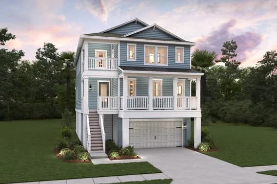 Sandy Oaks Sapelo Elevation BF Level 1