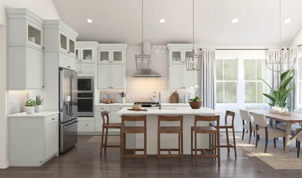 Evora Kitchen Classic Palette 6 Level 1 Modern Classic