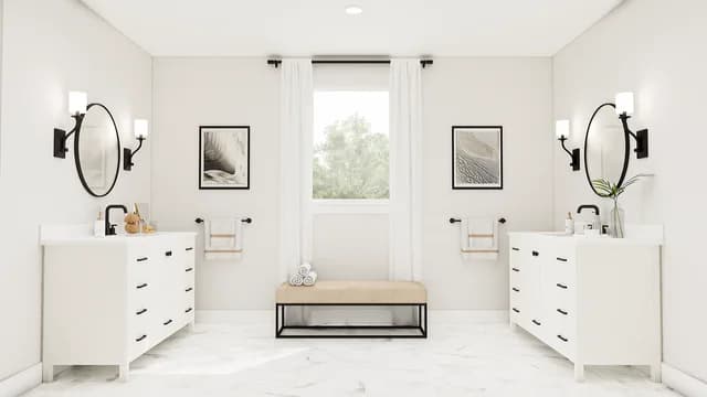 Primary Bath Dallas Monterra Mykonos SPEC 2 Base Palette 5 Furnished