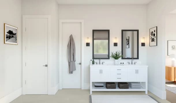 Belfast ESP Primary Bath Tub Loft Palette 4 Level 3 Black and White Loft