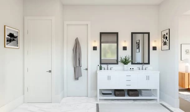 Belfast ESP Primary Bath Loft Palette 5 Level 3 Black and White Loft