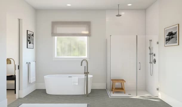 Belfast ESP Primary Bath Plus Tub Loft Palette 3 Level 3 Black and White Loft