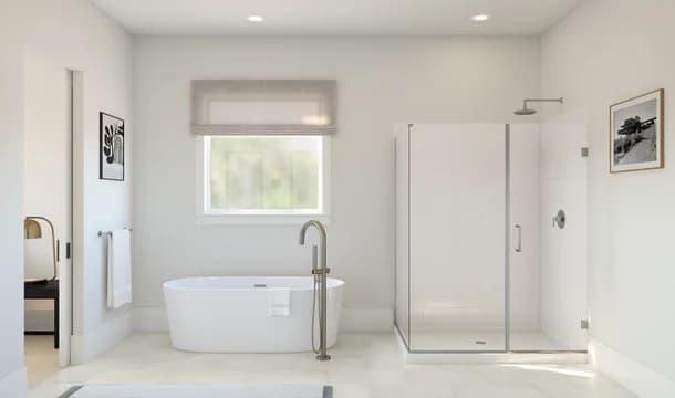 Belfast ESP Primary Bath Tub Loft Palette 1 Level 3 Black and White Loft