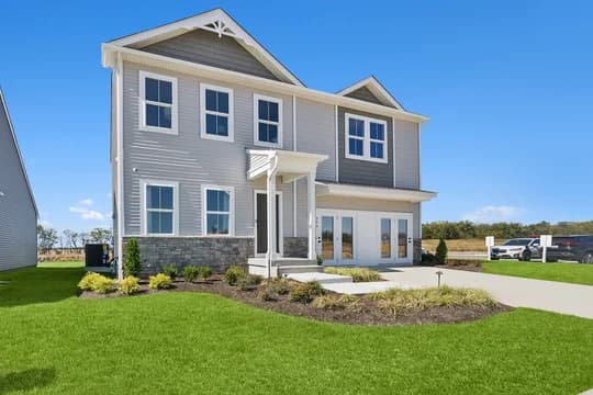 Aspire at Huntwell West Water Lily Elevation DA Farmhouse Palette 4 Ascend Traditional Farmhouse