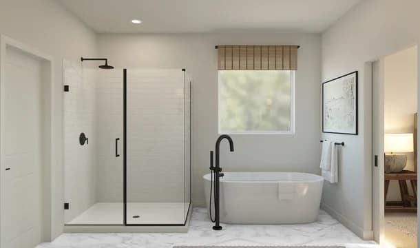 Rosewood at The Estates Aegean ESP Primary Bath Farmhouse Palette 5 Level 1 Coastal Farmhouse