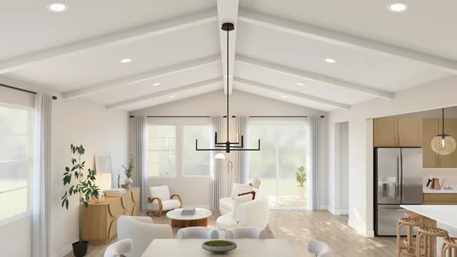 Luna Bella at Plumas Lake Boise Great Room Ceiling Loft Palette 5 Level 1 Coastal Loft