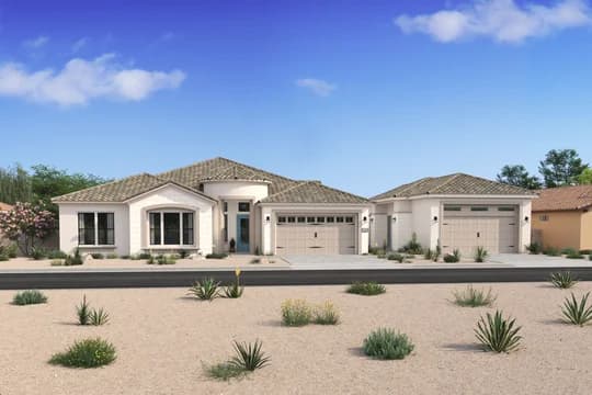 Campanos Estates Helena ESP Elevation Mediterranean V Detached Garage Level 3