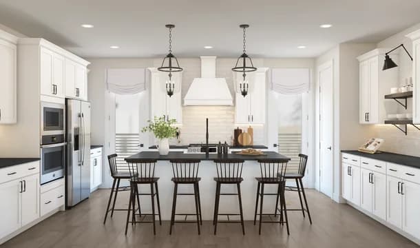 The Delta at Asbury Park Cape May Kitchen Farmhouse Palette 3 Level 3 Traditional Farmhouse