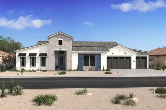 Campanos Estates London Elevation Farmhouse W 3 CarGarage Level 3