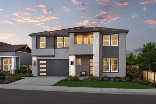 Cypress at The Fairways Brisbane Contemporary Exterior Elevation Farmhouse Palette 5 Level 2