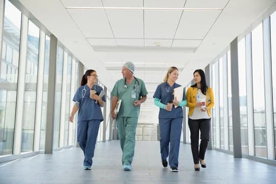 Doctors and nurses at hospital