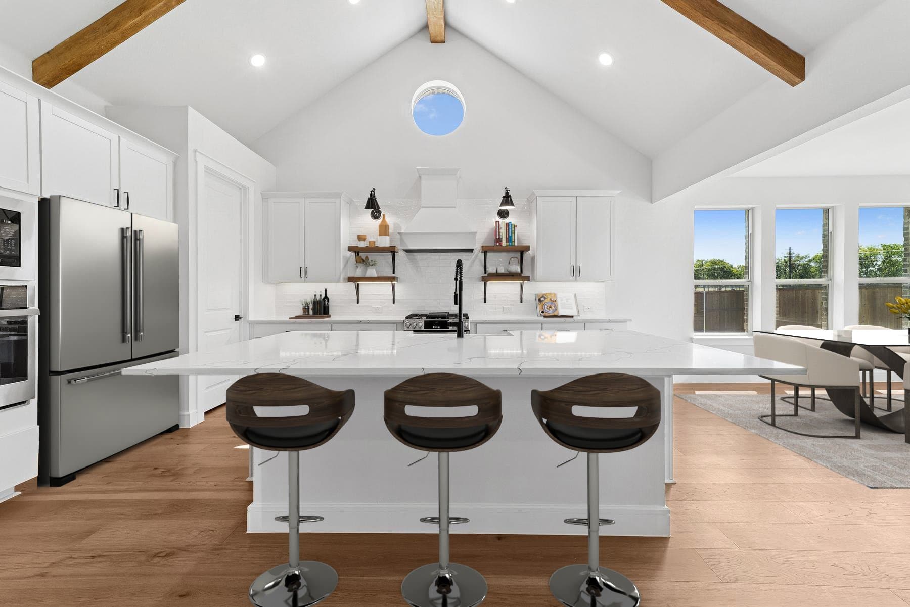 Kitchen with vast island