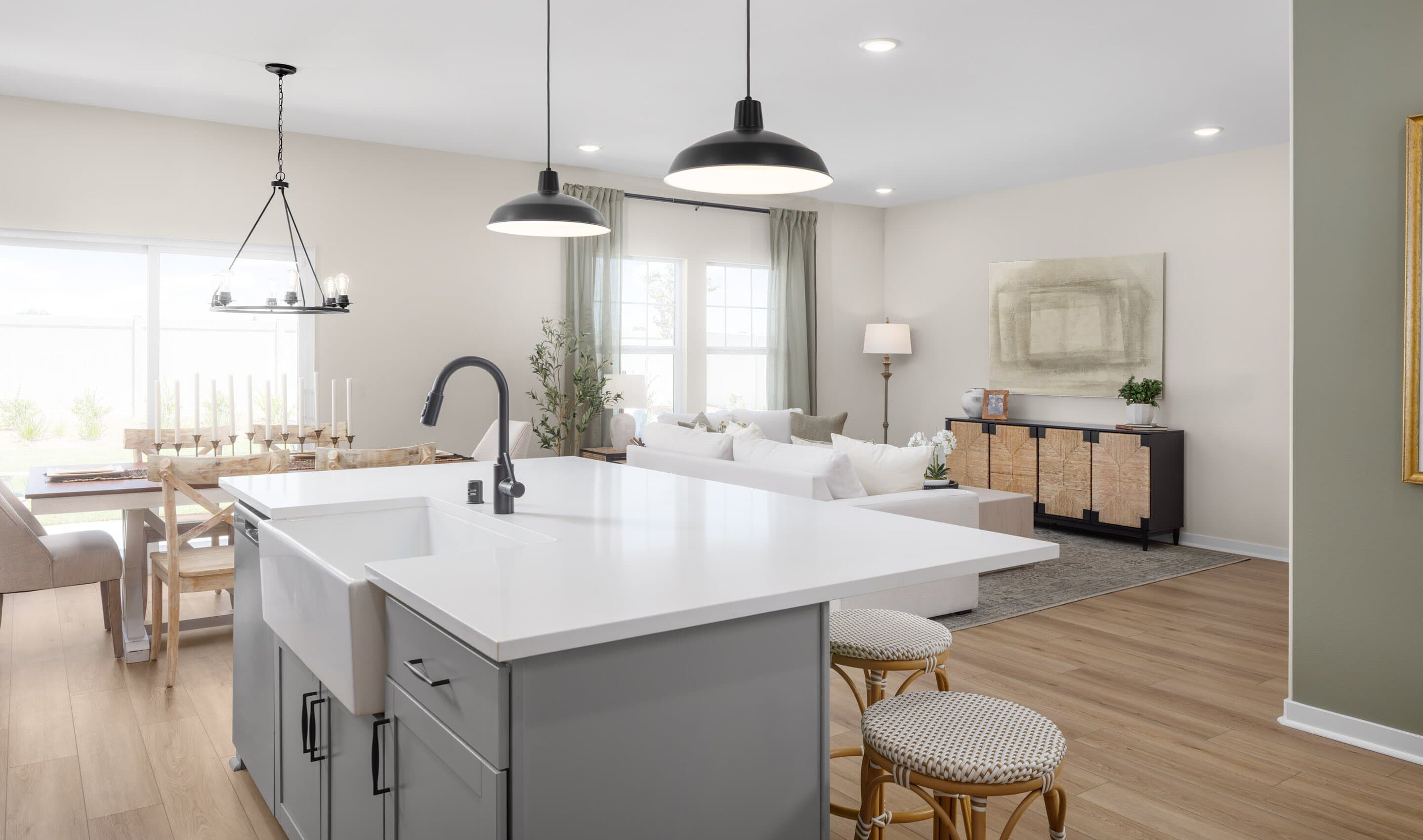 Kitchen with vast island